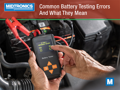 Common Battery Tester Errors and What They Mean - Midtronics Europe